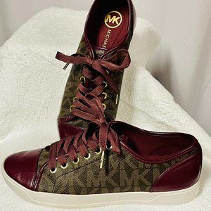 Michael Kors City Sneakers, Burgundy/Brown 7.5m